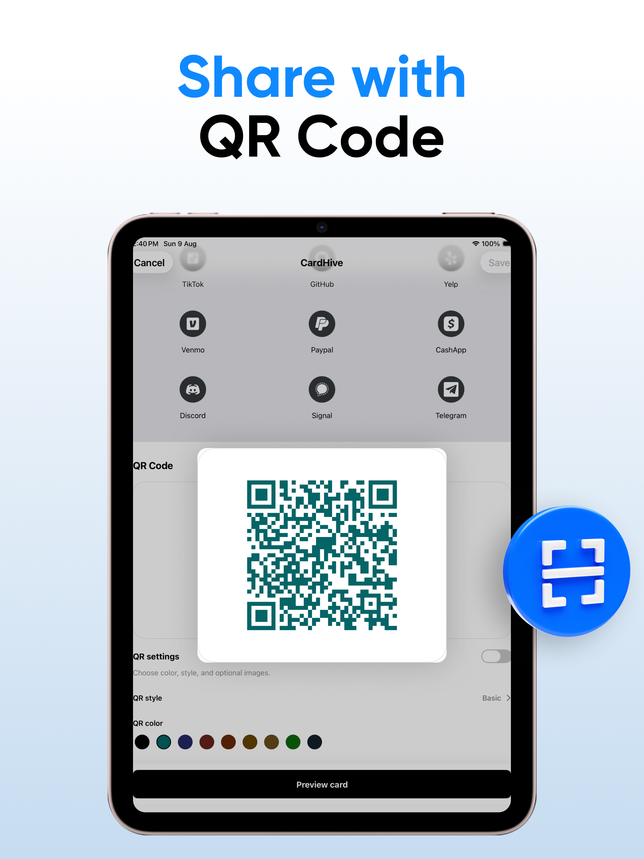 Digital Business Card Maker • screenshot 11
