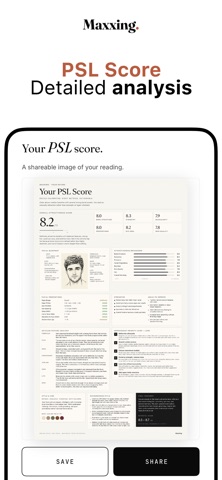 Maxxing - LooksMax PSL Scale iPhone screenshot