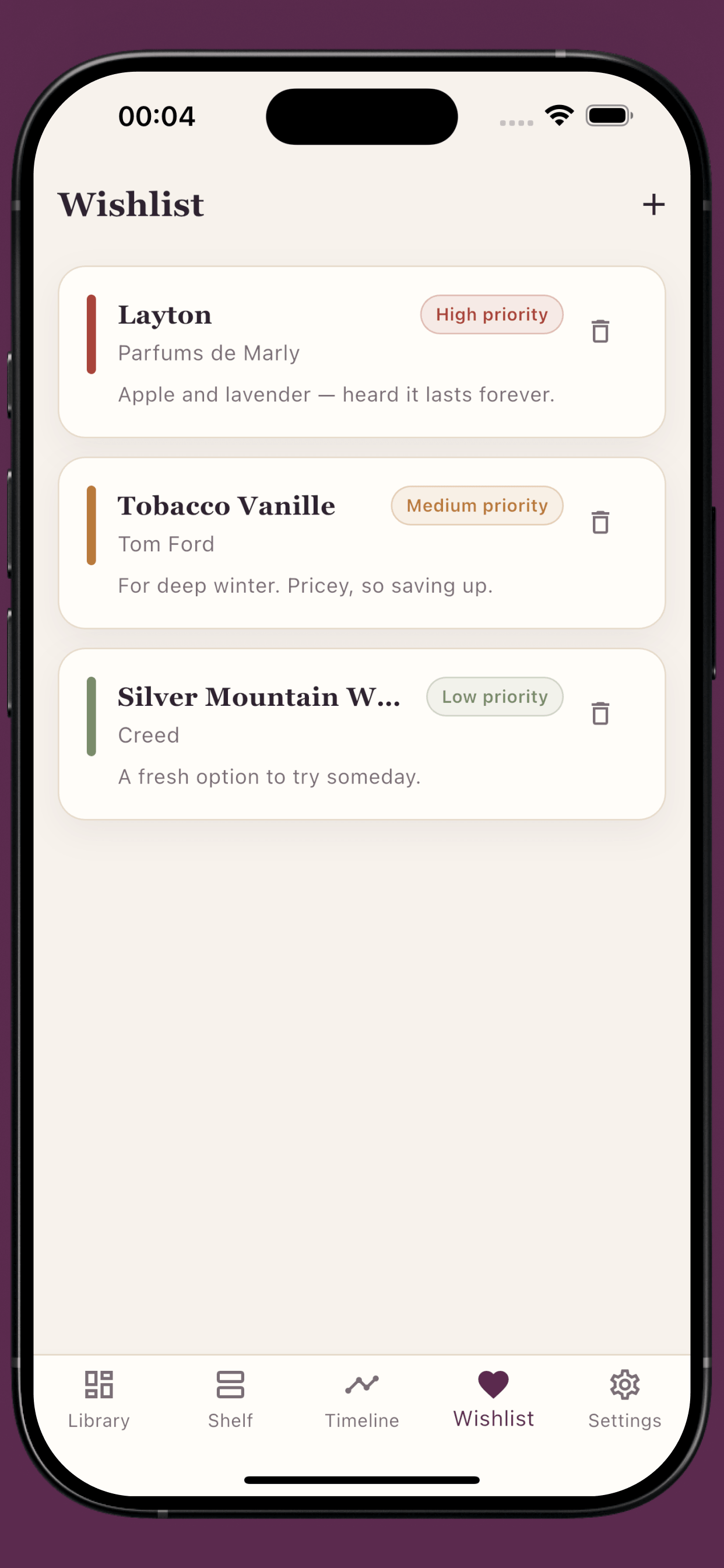 Mini Diary: Perfume Collection screenshot 5