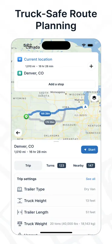 TruckMap - Truck GPS Routes screenshot 3 of 10