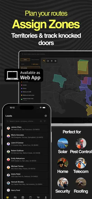BetterKnocks D2D Sales CRM screenshot 2