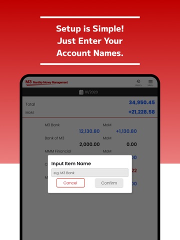 Simple Asset Tracker -M3- iPad screenshot