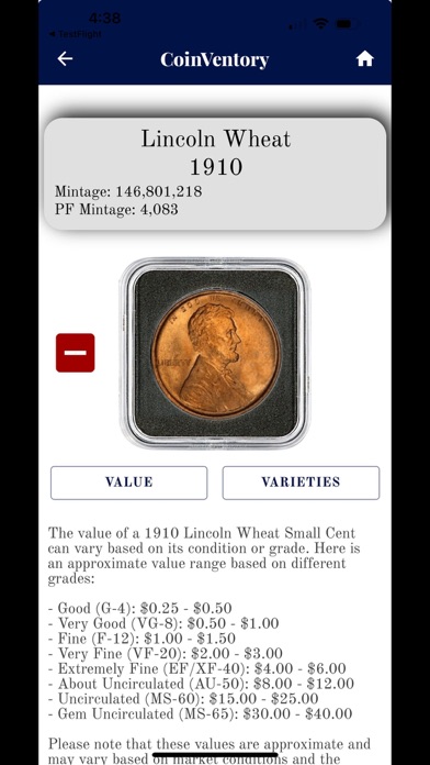 CoinVentory - Coin Prices Screenshot