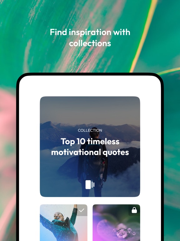 Daily Quotes & Self Motivation iPad screenshot 4 - Health & Fitness app