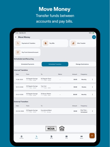 Members Trust Mobile Banking iPad screenshot