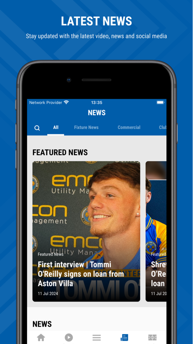 Shrewsbury Town FC Screenshot