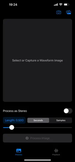 Waveform Camera iPhone Screenshot 1