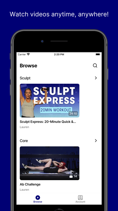 ClubSweat Digital Screenshot