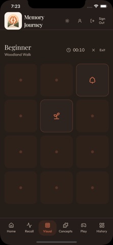 Memory Journey iPhone screenshot