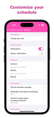 Eyelash Tech Appointment App Screenshot 4 of 4