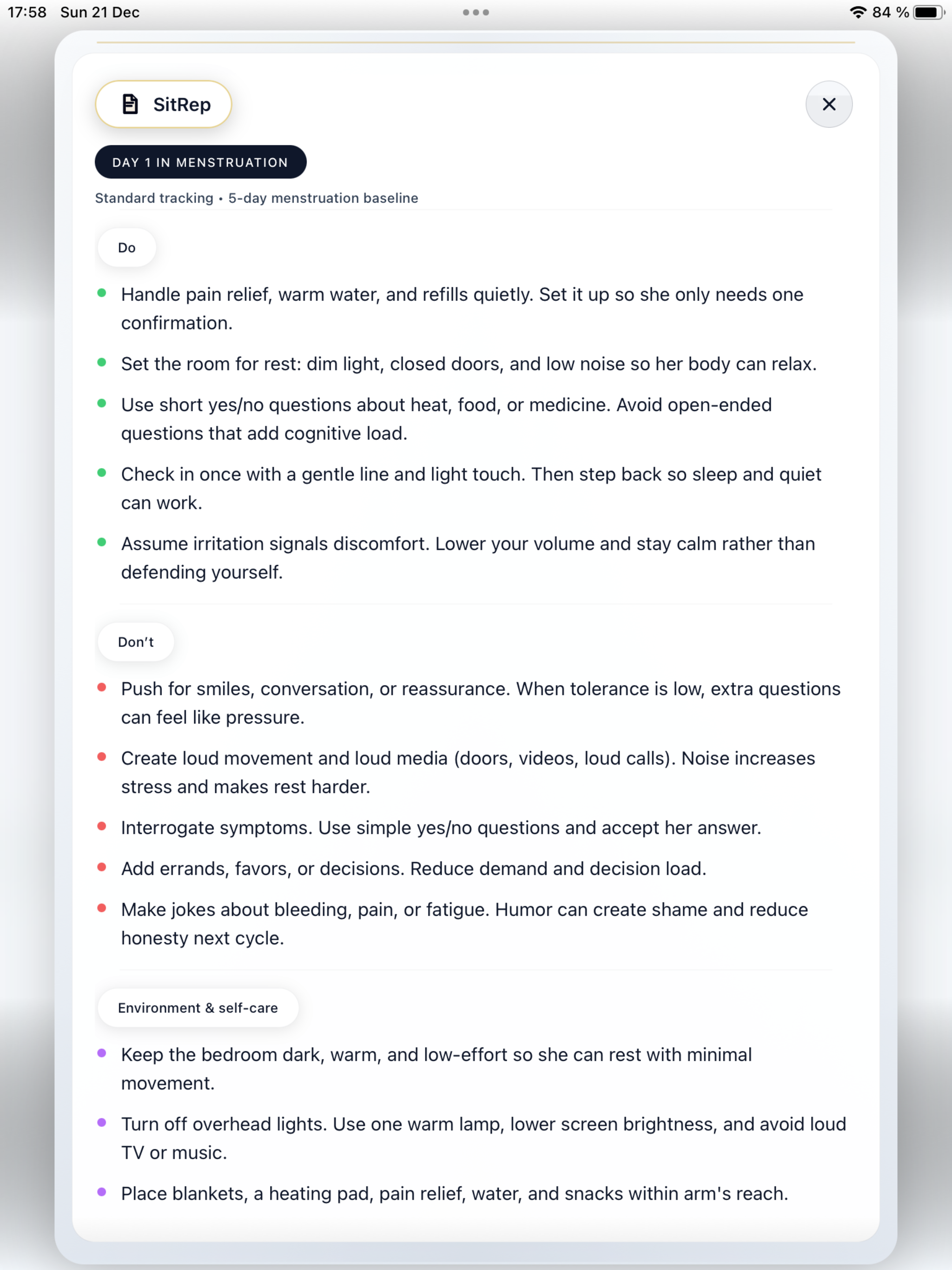 MoodMap: Understand Her Cycle