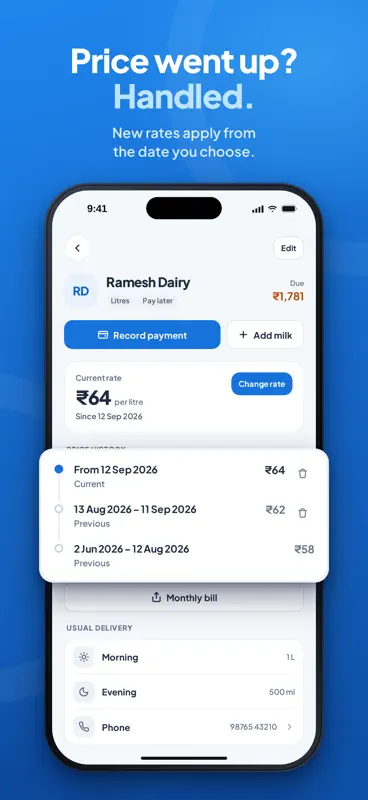 MilkNote: Milk & Dues Tracker screenshot 5 of 7