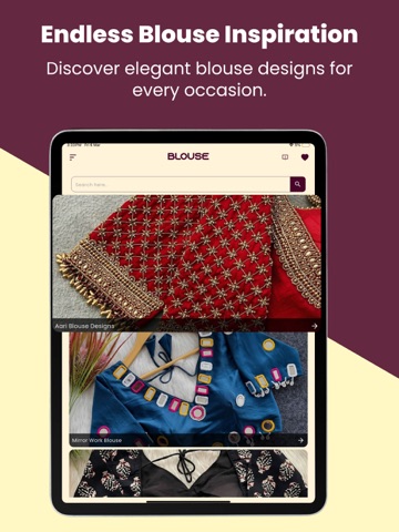 Blouse Designs App iPad screenshot