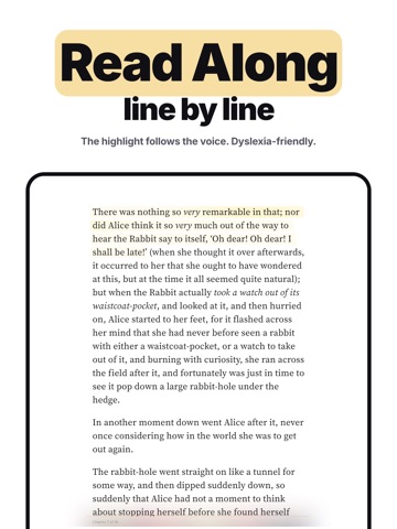 Readible: Text to Speech iPad screenshot