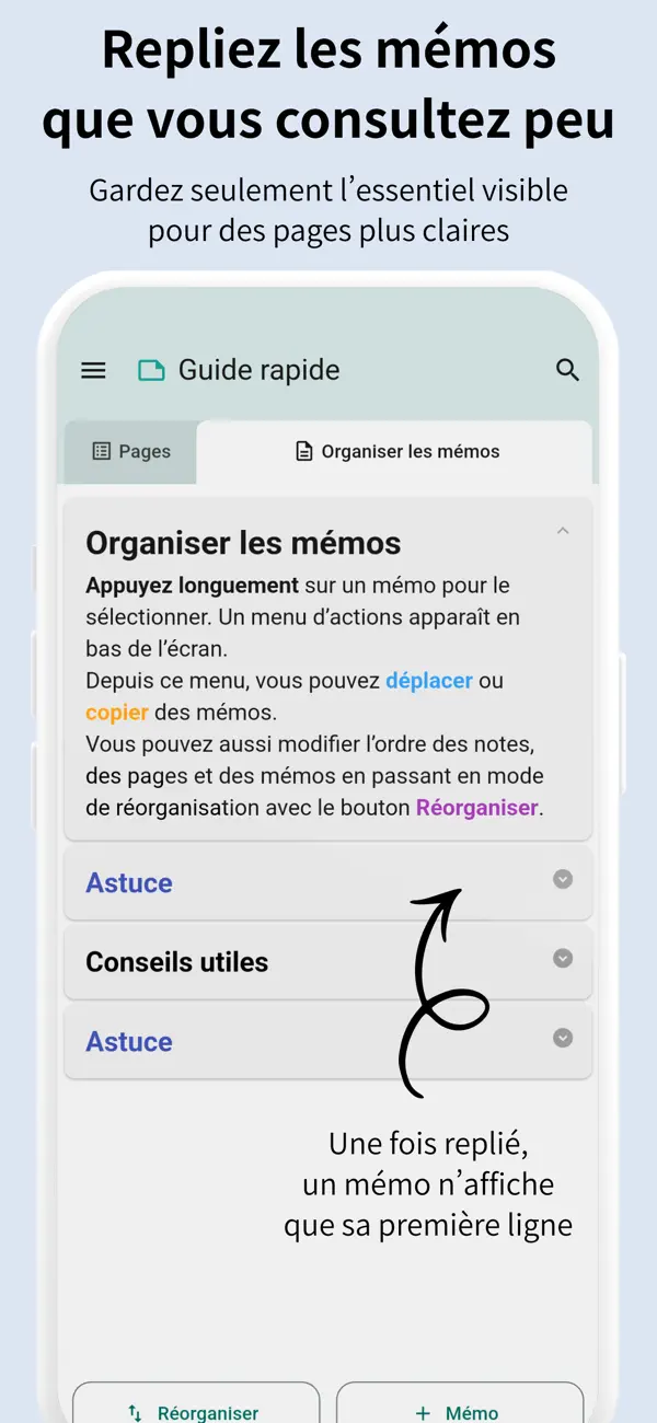 Screenshot #2 pour Mémos en blocs - PieceNote