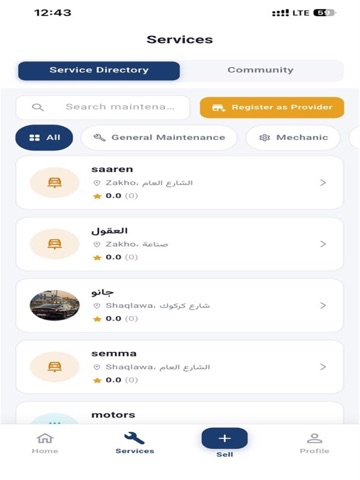 Kurd Motors iPad screenshot