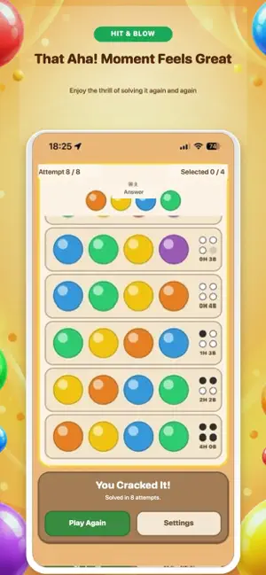 Hit & Blow パズルゲーム screenshot 4
