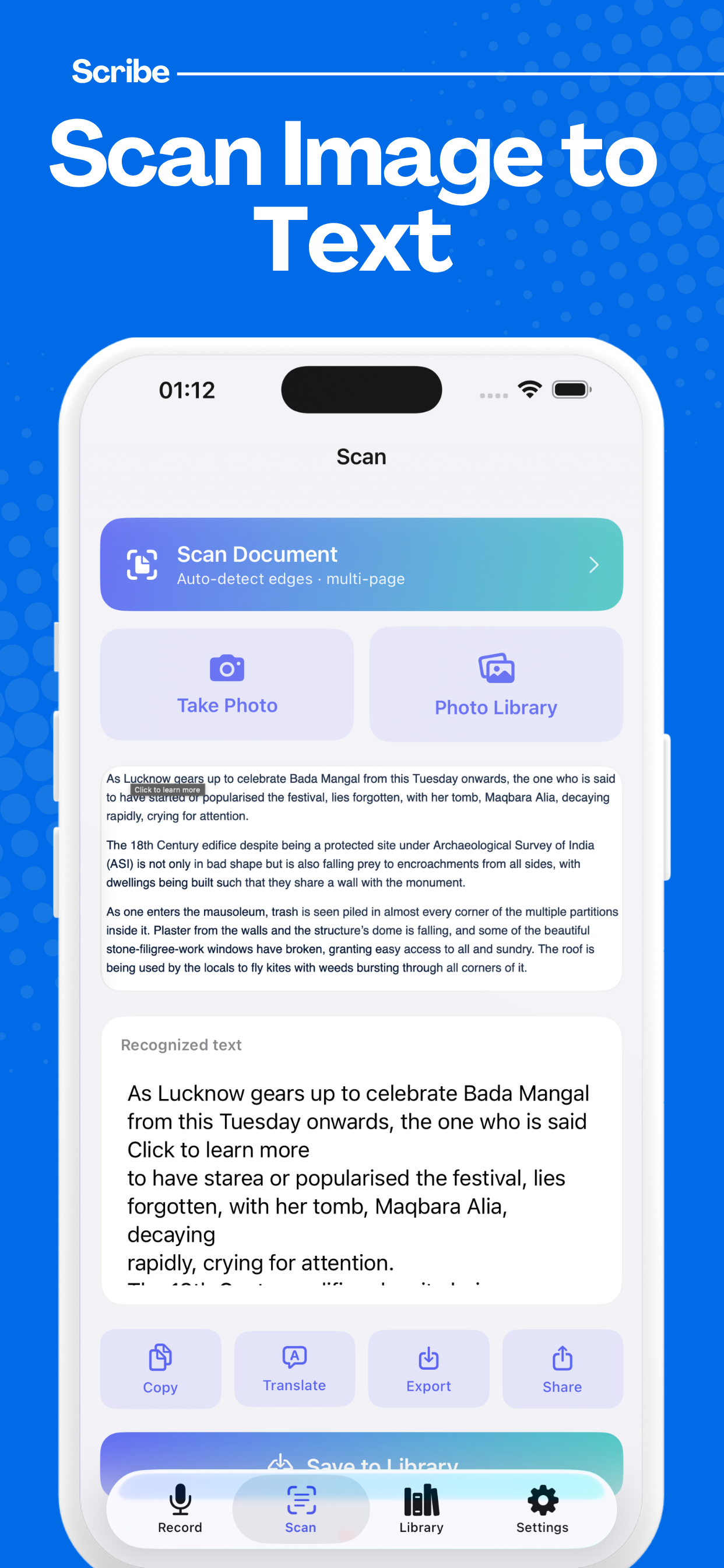 Scribe: Voice & Photo to Text screenshot 4