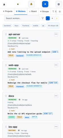amux - agent multiplexer Screenshot 1 of 6