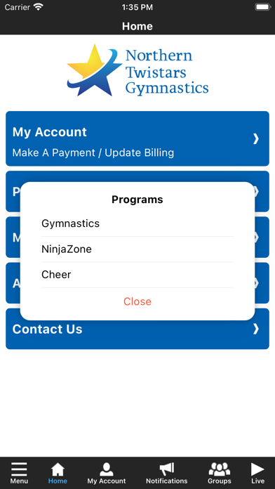 Northern Twistars Gymnastics Screenshot