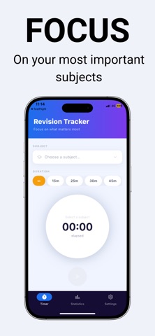 Revision tracker: Study Clock Screenshot 1 of 4