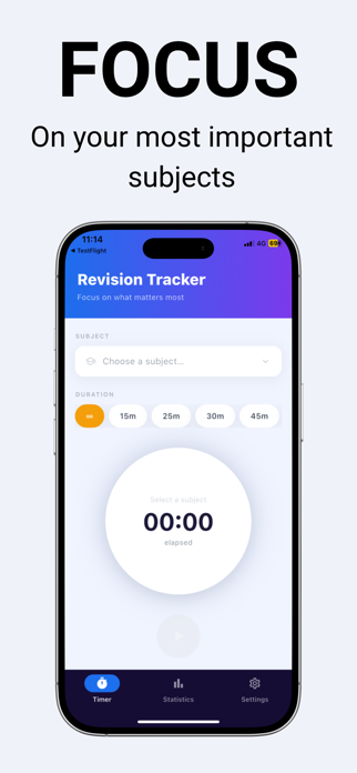 Revision tracker: Study Clock Screenshot 1 of 4
