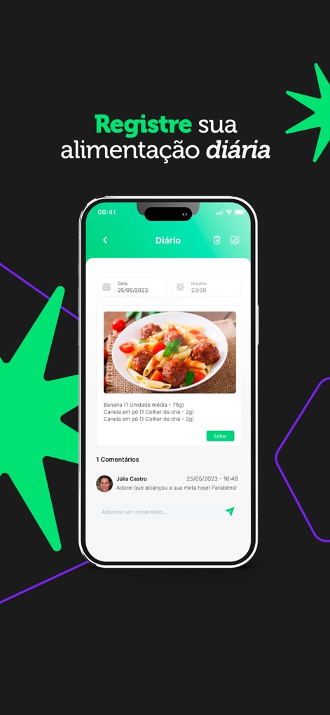 Dietbox - L'application facilite l'enregistrement quotidien des repas avec la possibilité d'ajouter une "photo de l'aliment" et de recevoir des "commentaires" personnalisés.