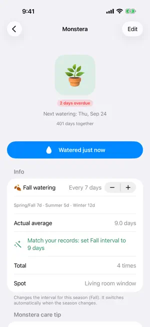Water My Plants: Reminders screenshot 2