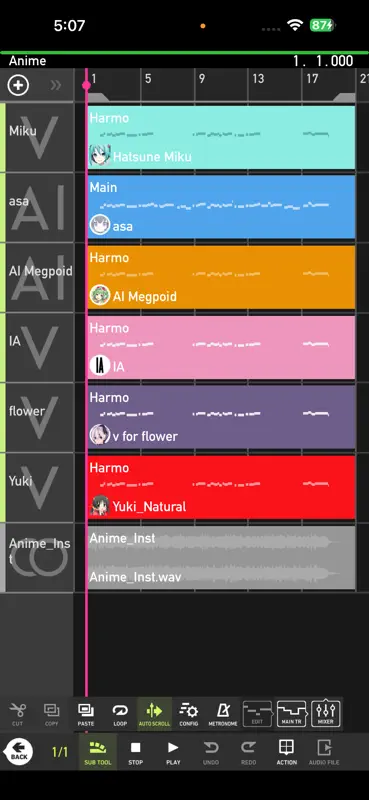 Mobile VOCALOID Editor screenshot 2 of 4