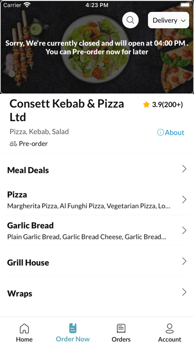 Consett Kebab & Pizza Ltd Screenshot
