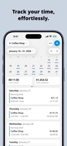 Clock In: Work Hours Tracker screenshot
