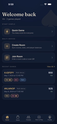 Rummy Scorekeeper – Card Game screenshot
