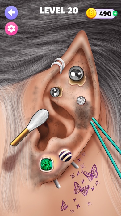 Ear Piercing & Tattoo Games Screenshot