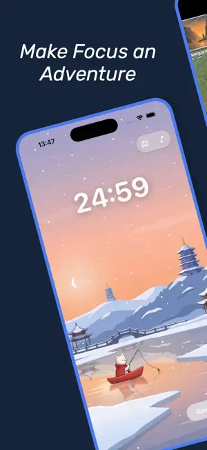 FocusFishing - pomodoro timer screenshot 1