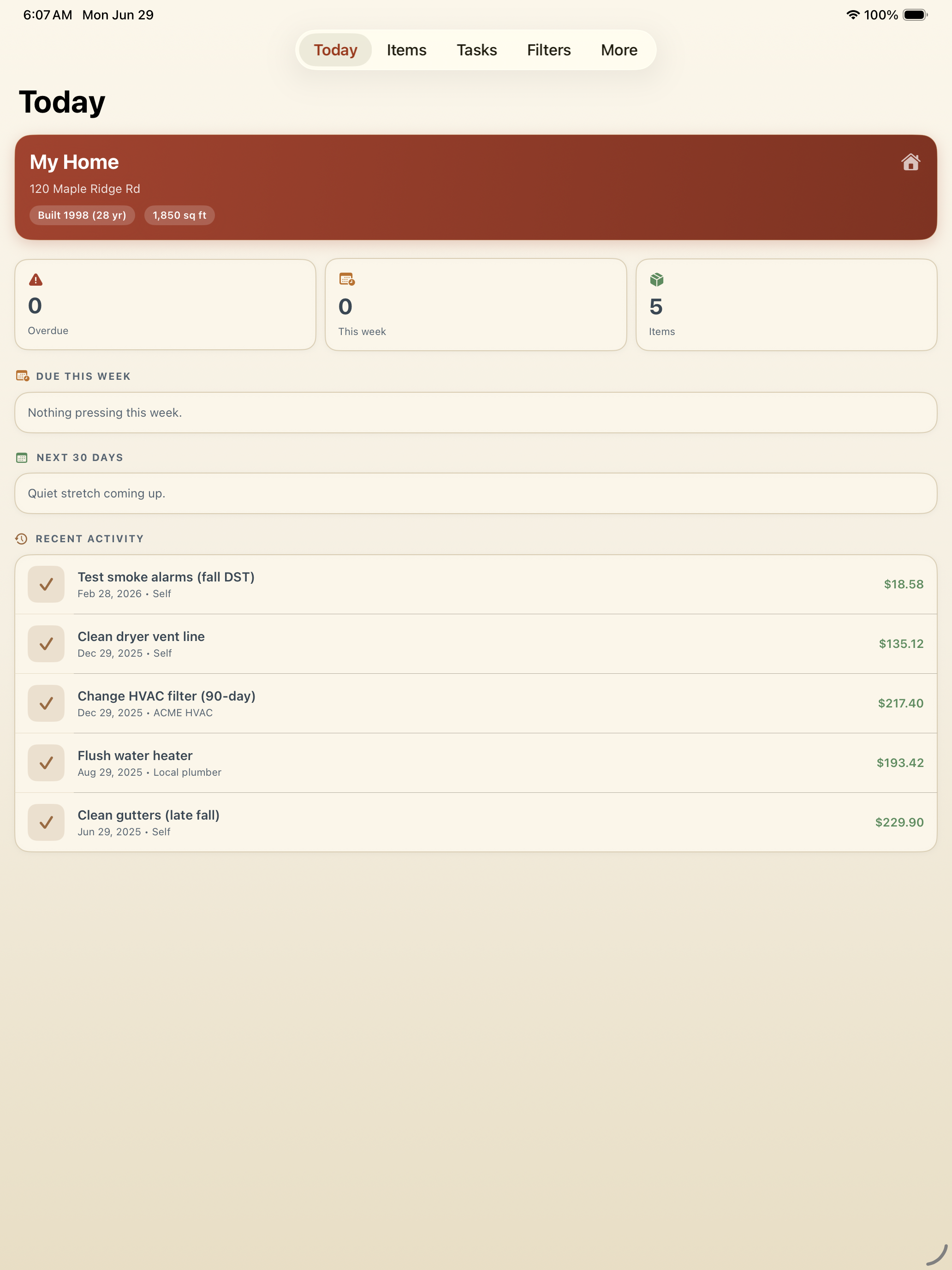 DwellLog iPad screenshot 1 of 6
