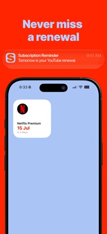 Subscrr: Subscription Tracker Screenshot 3 of 6