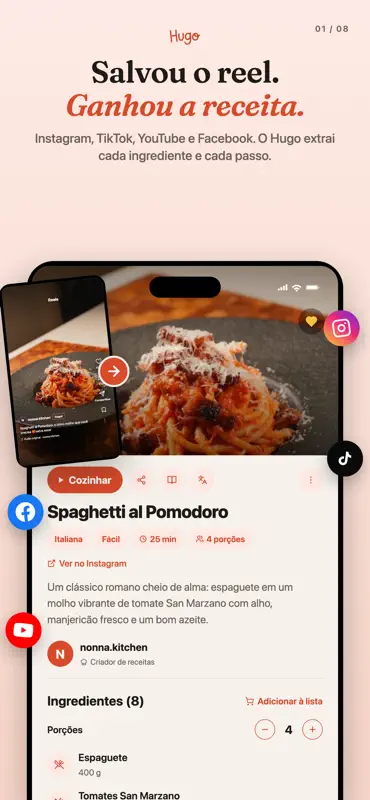 Chef Hugo: Receitas e Cozinha screenshot 1 of 8