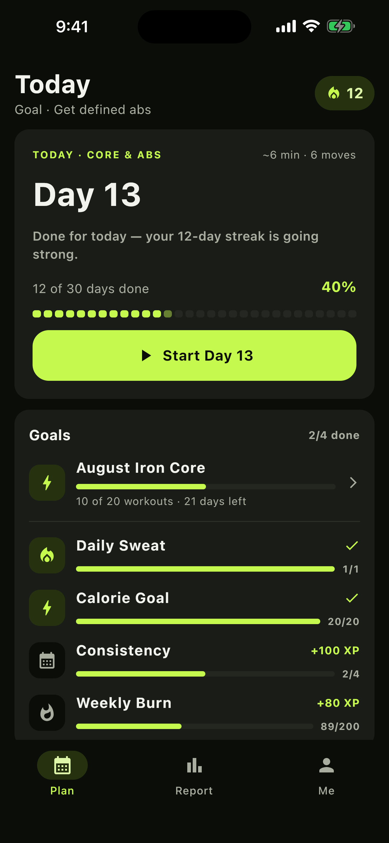 30 Day Abs: Core Workout screenshot 4