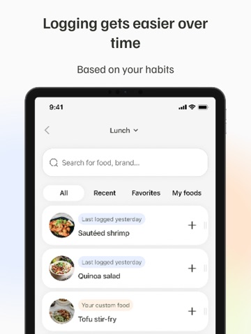 Carbi: AI Cal & Carb Manager iPad screenshot