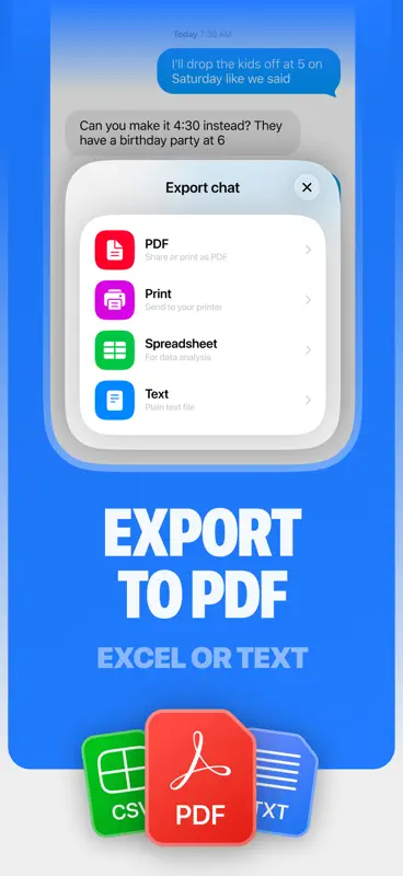 TextPort: Text Message Export screenshot 2 of 6