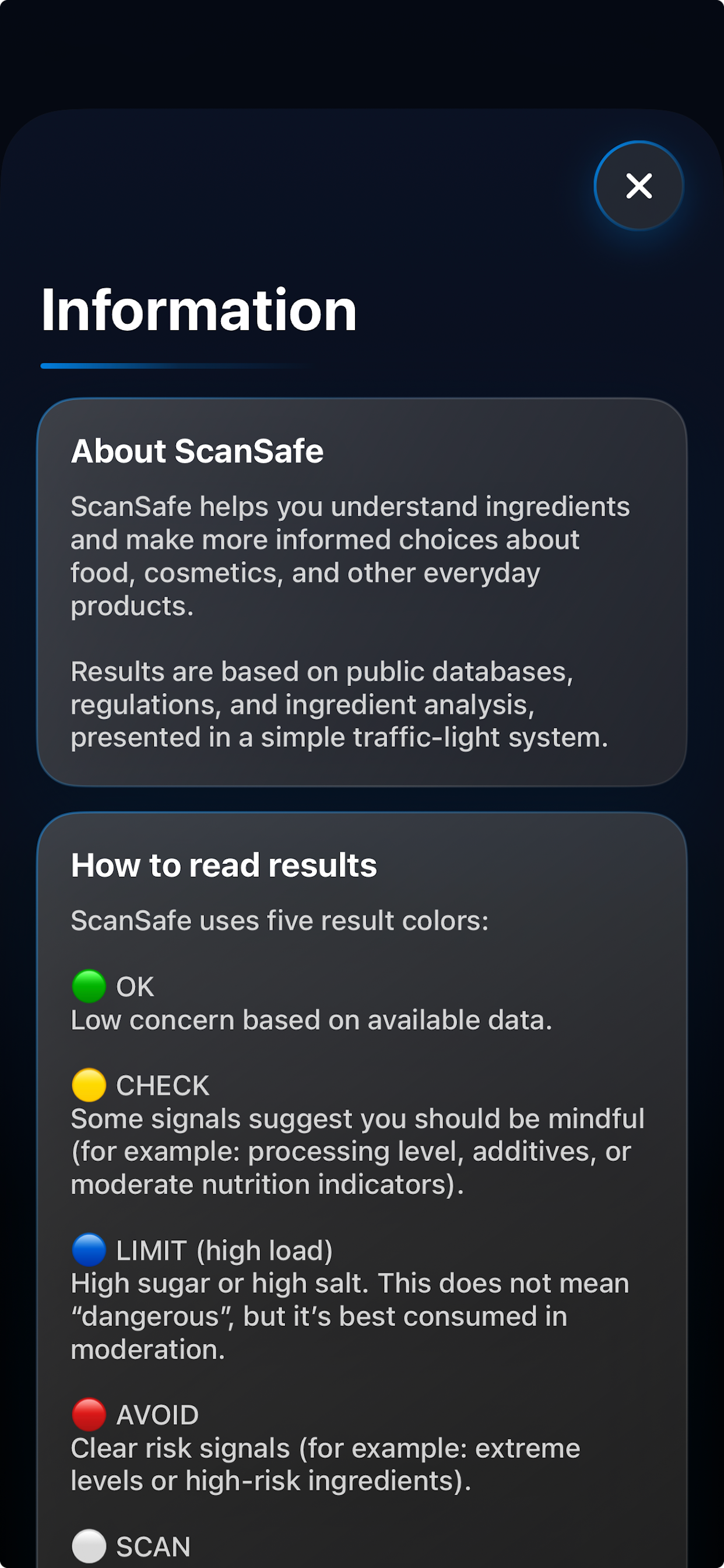 ScanSafe Food & Ingredients screenshot 4