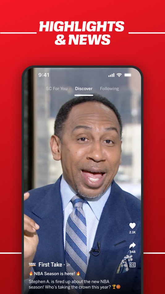 #4. ESPN: Live Sports & Scores (iOS) Ved: Disney