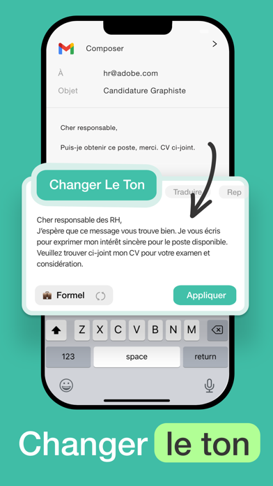 Screenshot #3 pour IA Clavier Chatbot - AI Typer