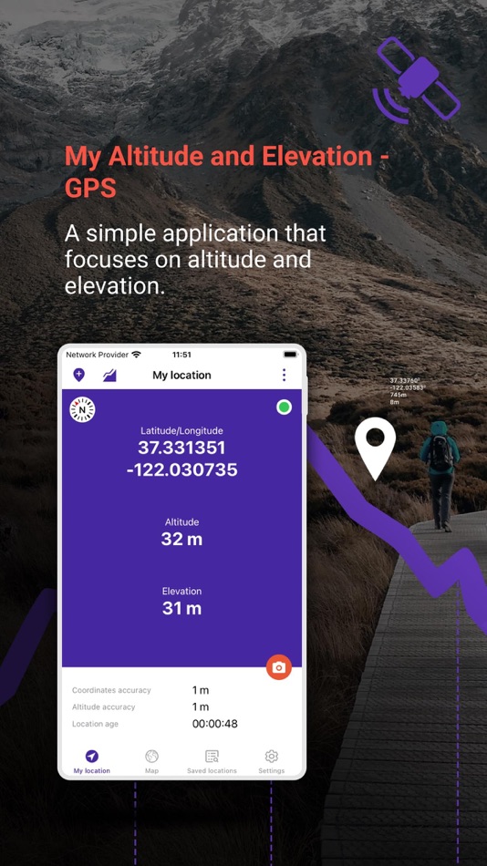 #1. My Altitude and Elevation GPS (iOS) Podle: MYSTIC MOBILE APPS LLC