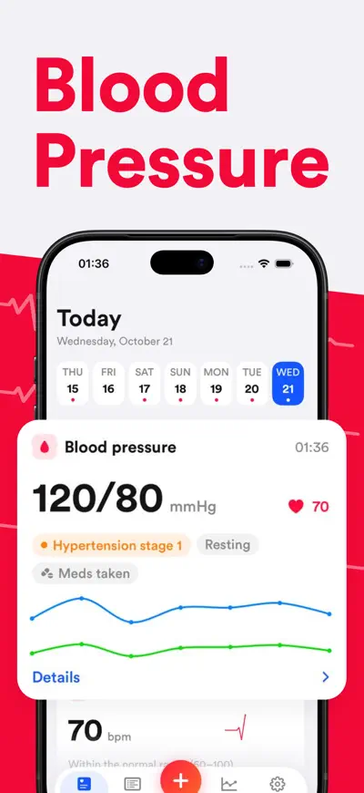 Blood Pressure Monitor uDoctor screenshot