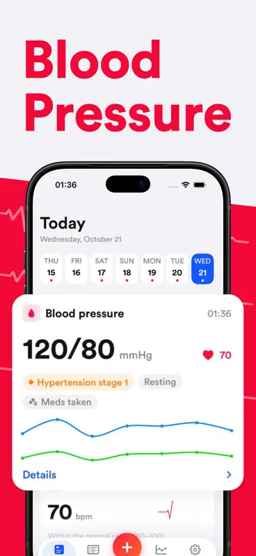 Blood Pressure Monitor uDoctor screenshot 1 of 4