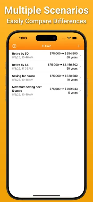 FFCalc - Retirement Calculator screenshot 3