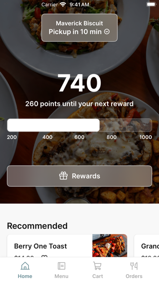 Maverick Biscuit iPhone screenshot 1 - Food & Drink app