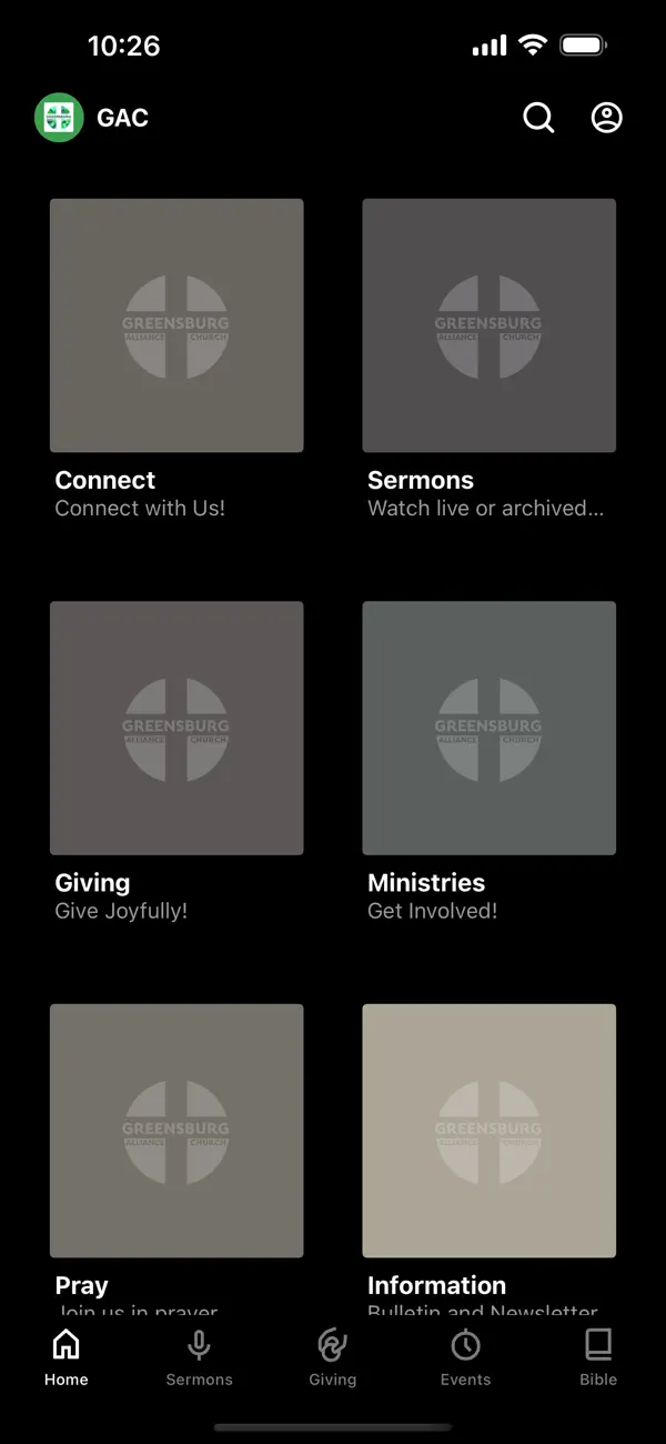 Screenshot #1 pour Greensburg Alliance Church