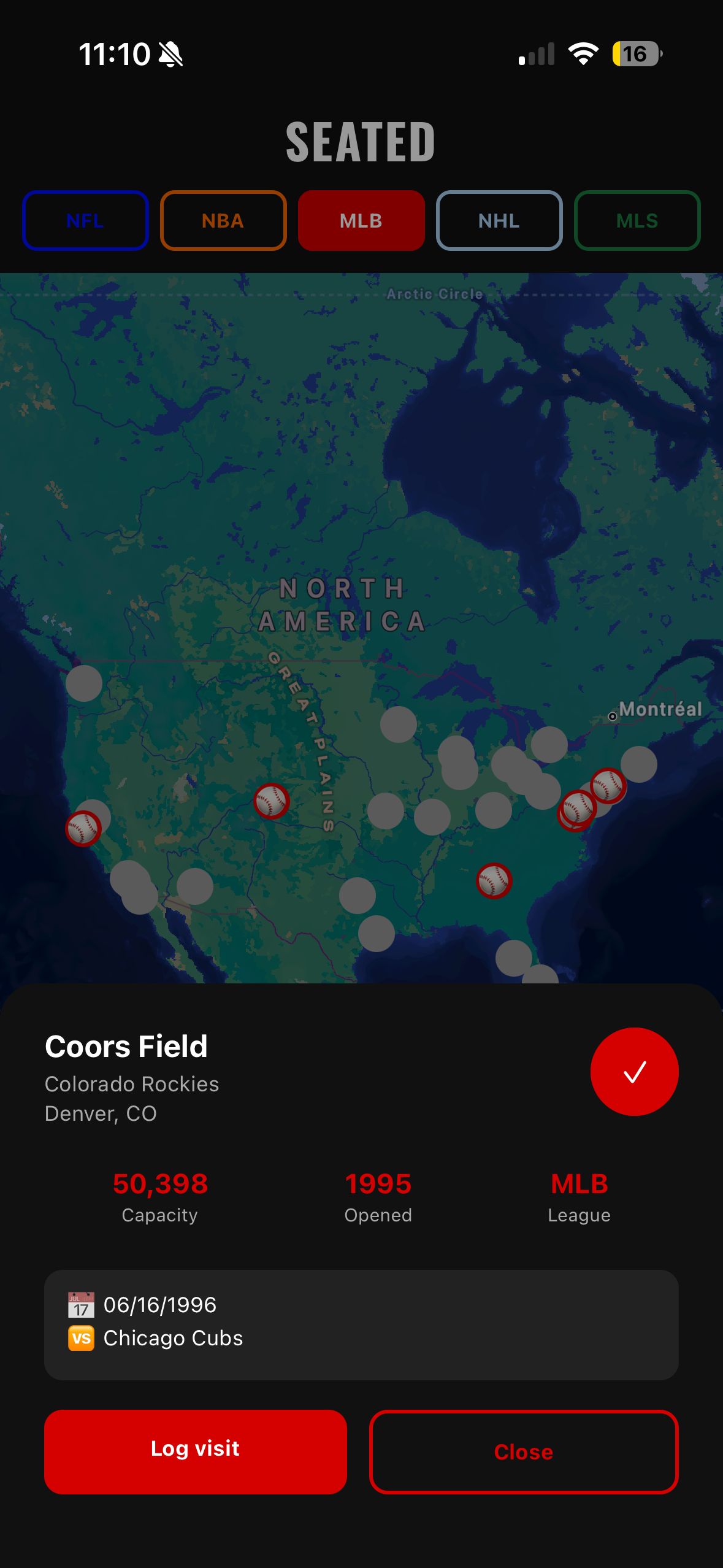 Seated - Stadium Tracker screenshot 4